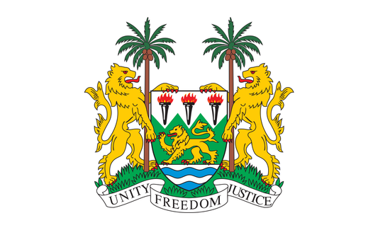 Sierraleoneflagge Wappen, Afrika, Nationalfahnen