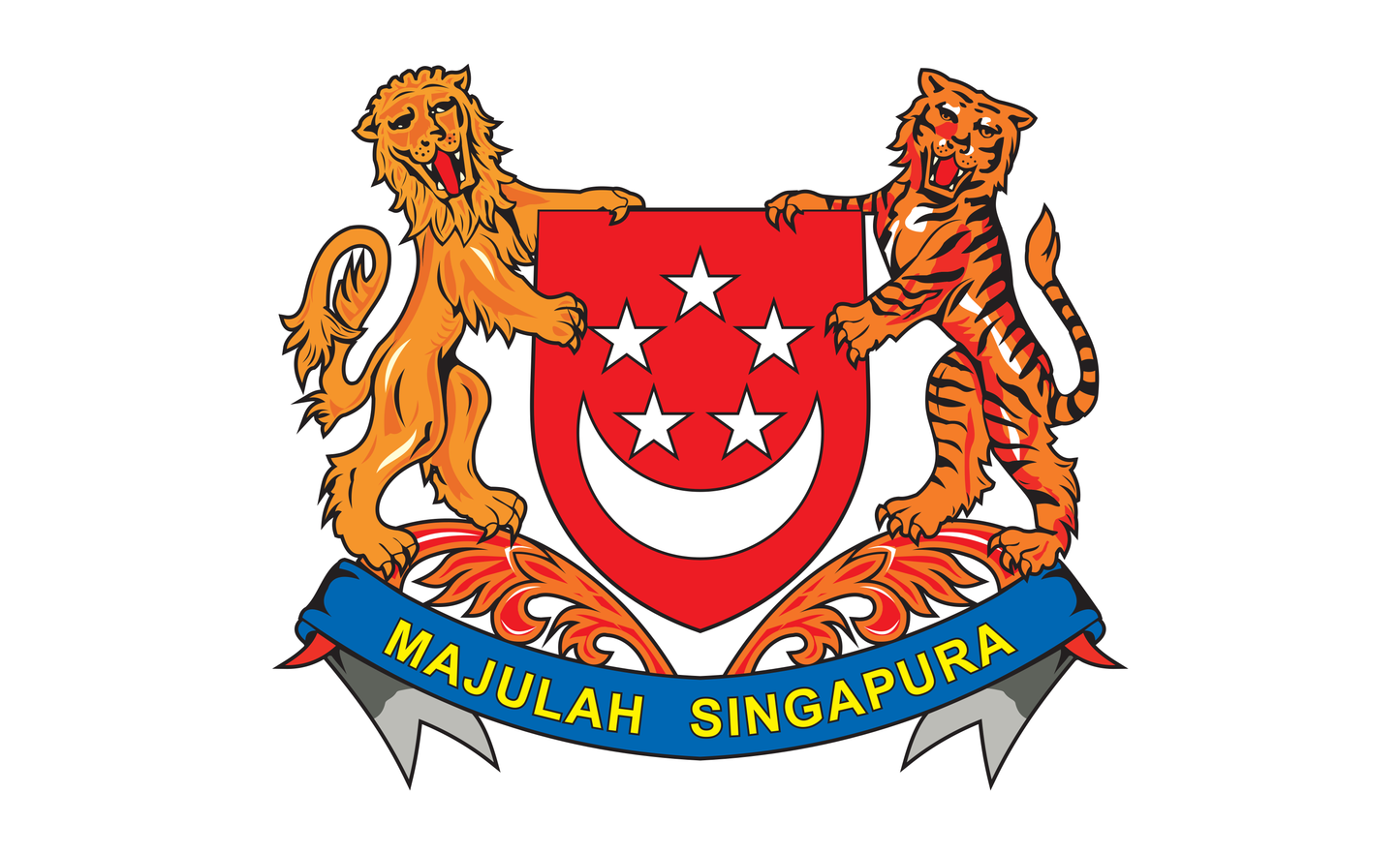 Singapurflagge W, Nationalfahnen