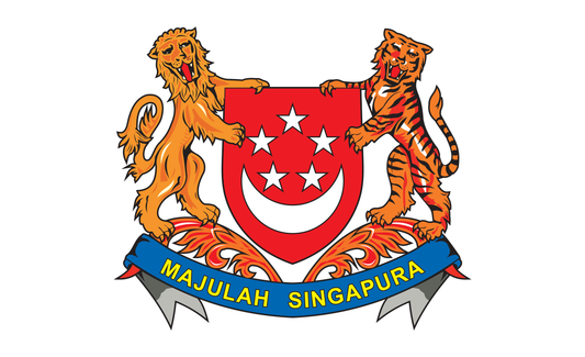 Singapurflagge W, Nationalfahnen