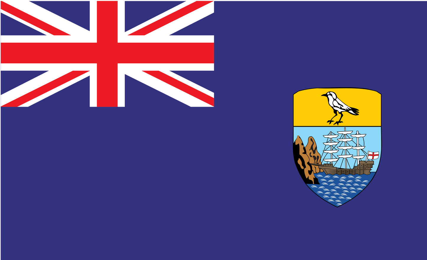 St. Helenaflagge, Insel, Großitanien, Nationalfahnen