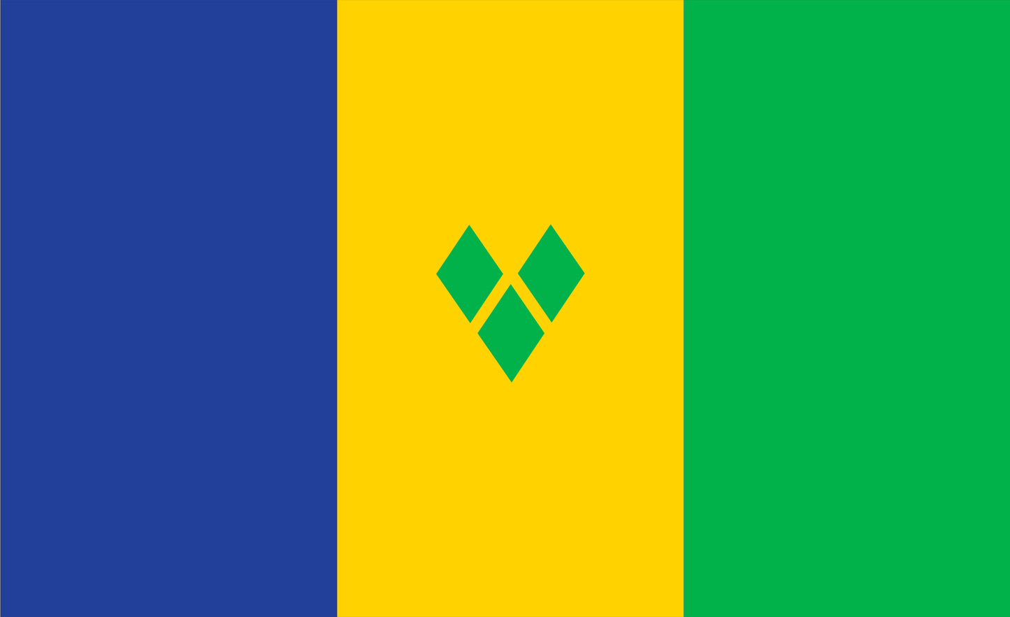 St. Vincent-flagge, Insel, Nationalfahnen