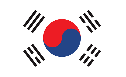 Süd Koreaflagge, Asien, Nationalfahnen