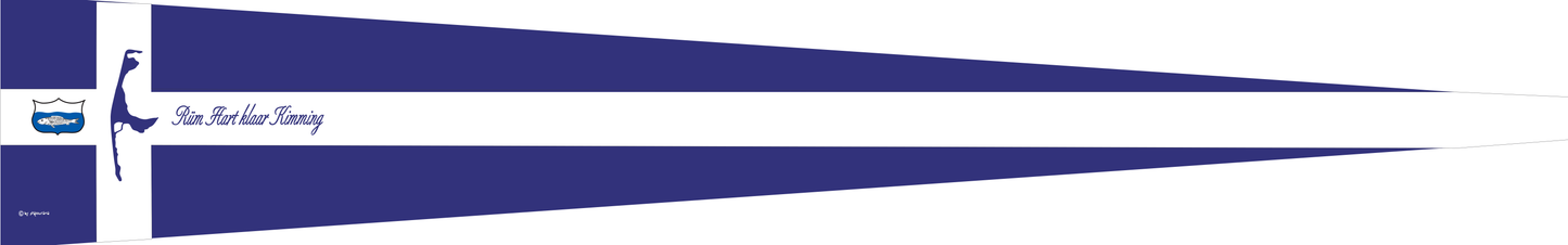 Wimpel "Sylt Kreuz – Rüm Hart klaar Kimming"