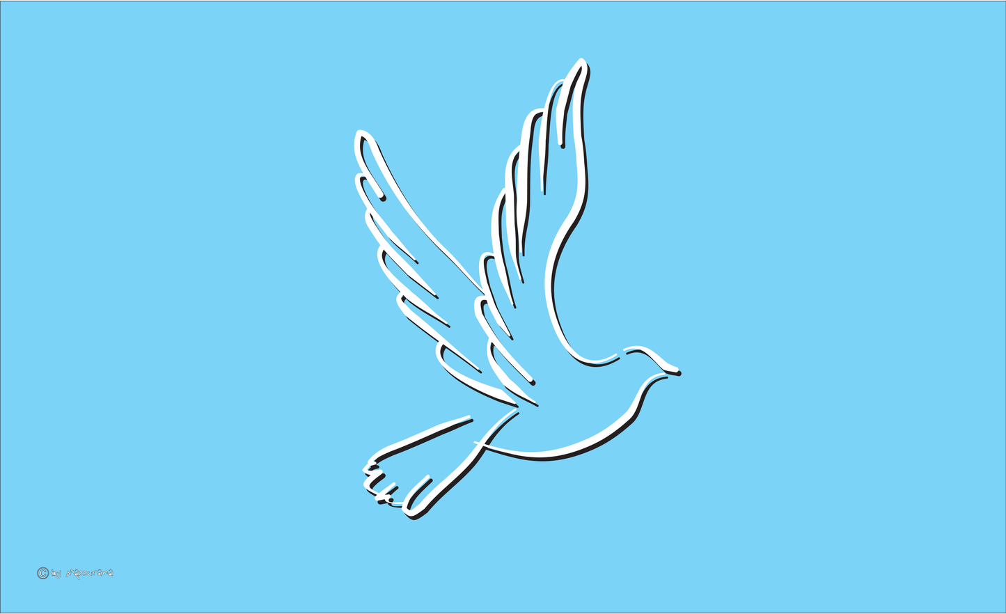 Tauben-Flagge,blau, Tierflaggen,Tierzüchter-Flaggen