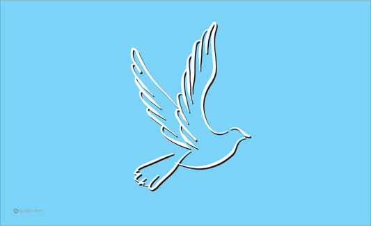 Tauben-Flagge,blau, Tierflaggen,Tierzüchter-Flaggen