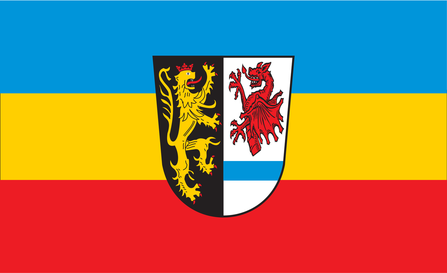 Tirschenreuth Kreis Flagge Bayern