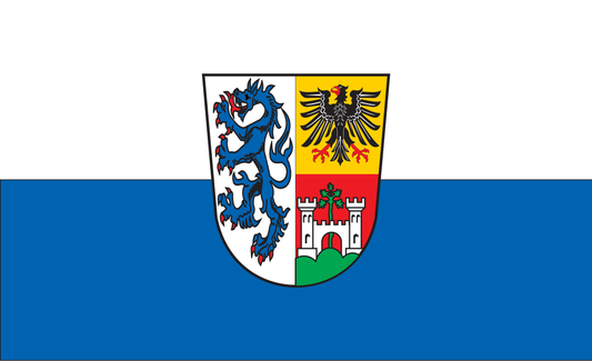 Traunstein Kreis Flagge Bayern
