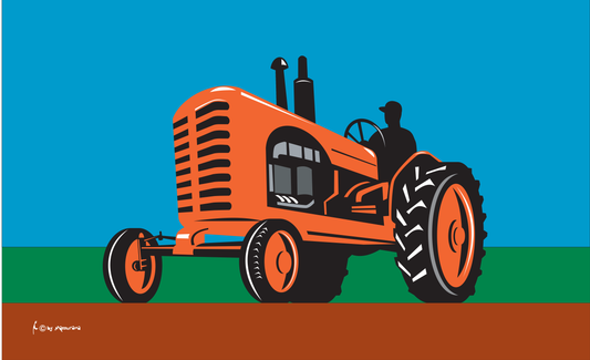 Trecker Vintage 3 Flagge, Trecker,Treckerfahne