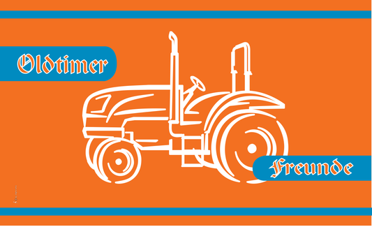 Trecker Oldtimer Treckerflagge