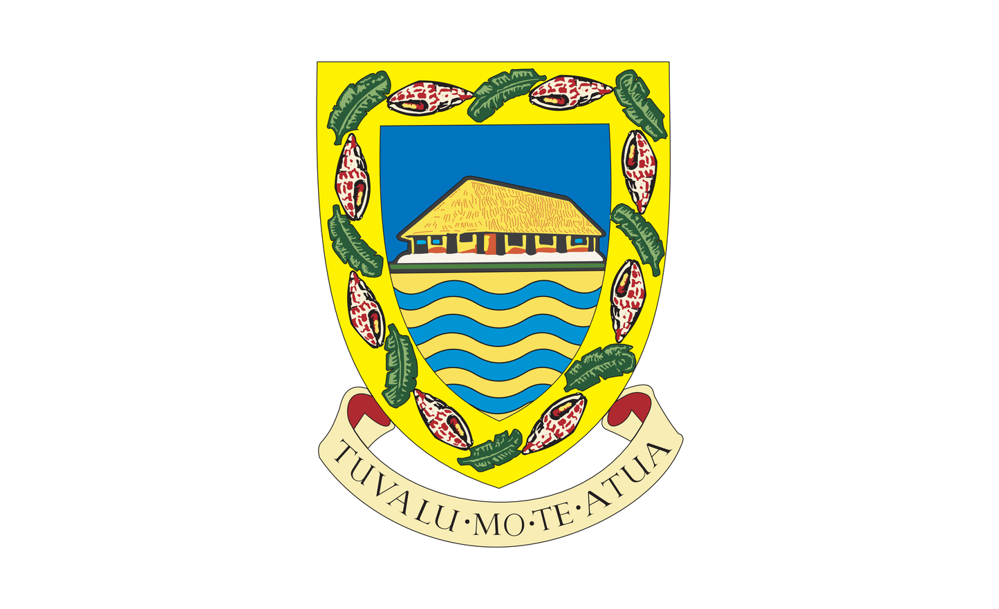 Tuvaluflagge, Wappen, Insel, GB, Nationalfahnen