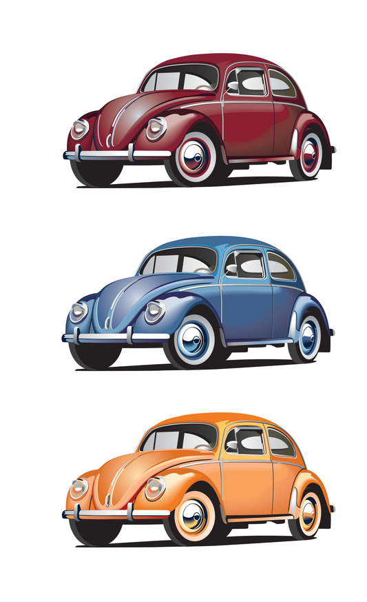 VW Käfer Cabrio-Flagge 1, Auto, Autofahne, Autoflagge, Oldtimer