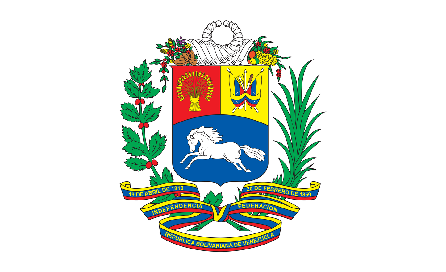 Venezuelaflagge W, Nationalfahnen