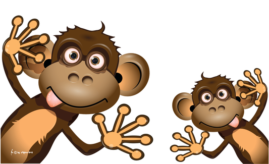 Verrückte Affen Flagge