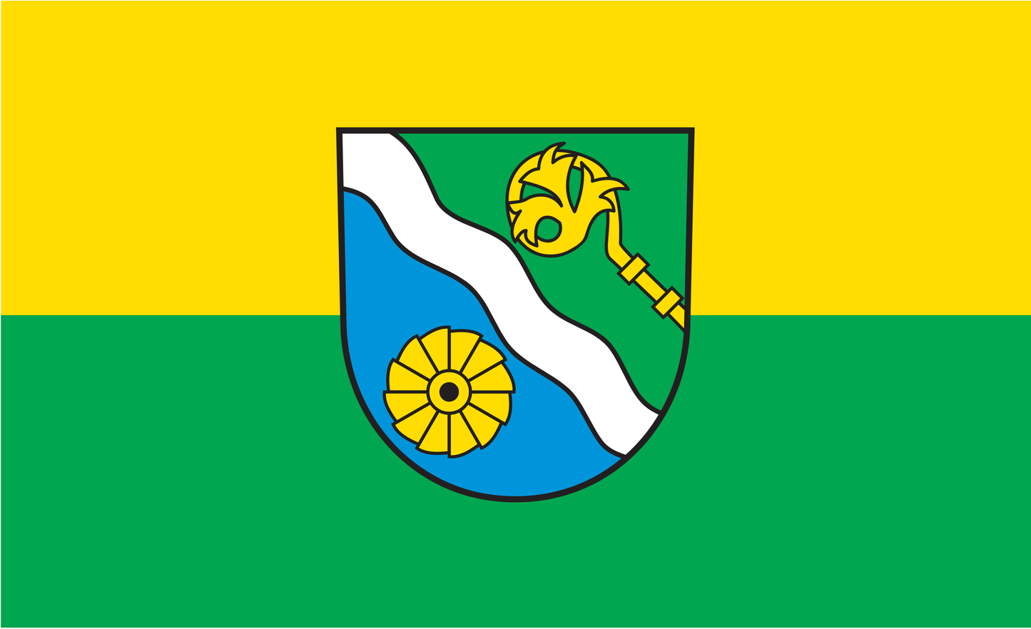 Waldshut Kreis Flagge Baden Württemberg