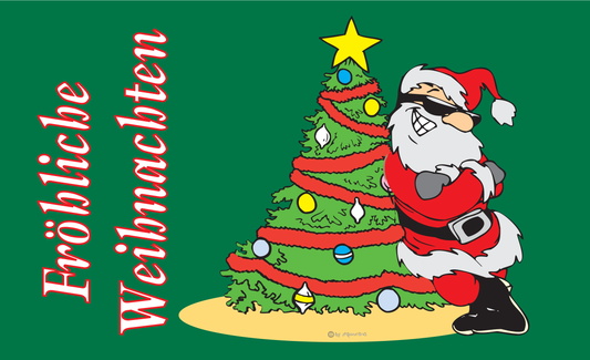 Weihnachten Witzig Q, Weihnachtsflagge