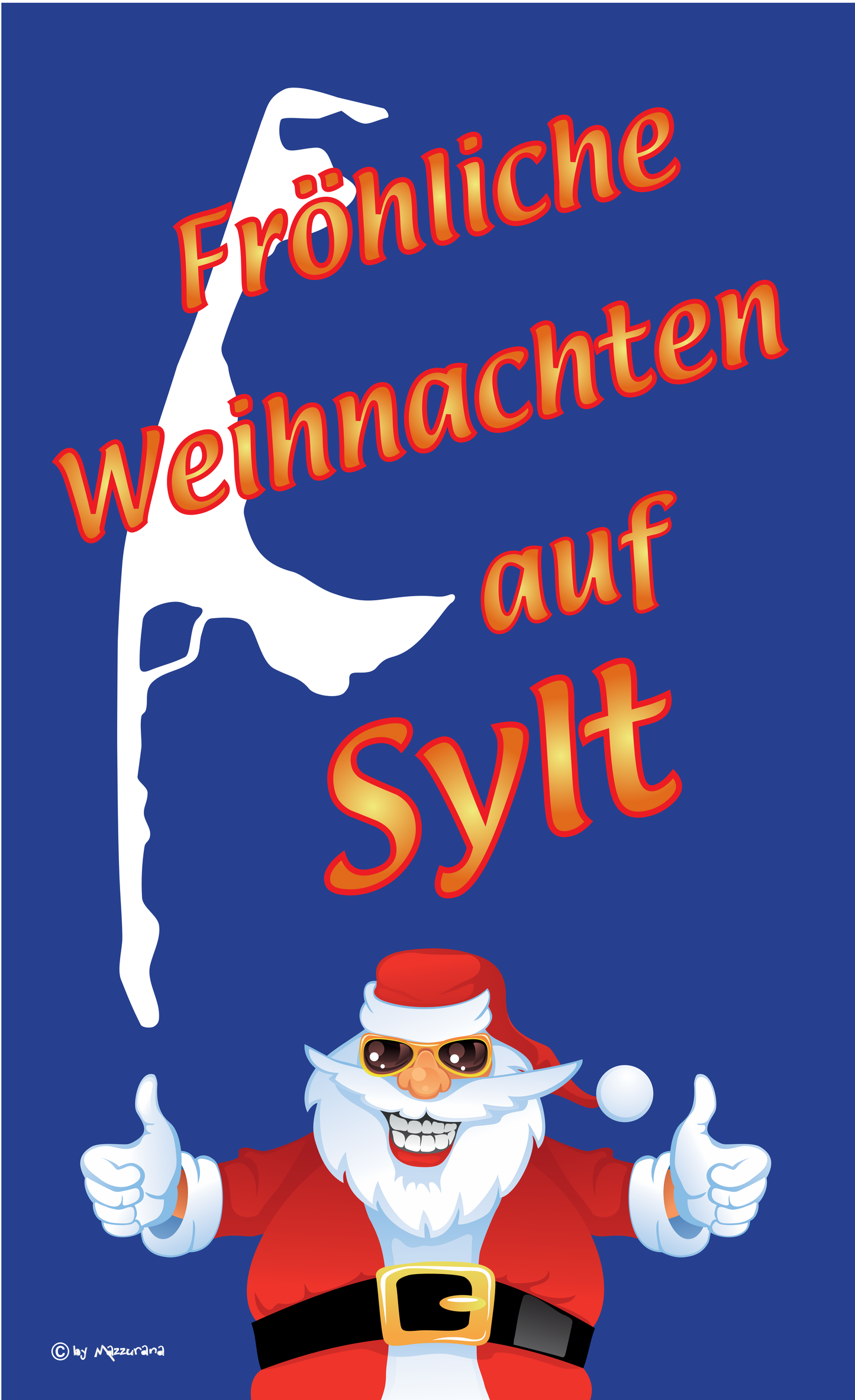 Weihnachten Sylt Hoch, Weihnachtsflagge