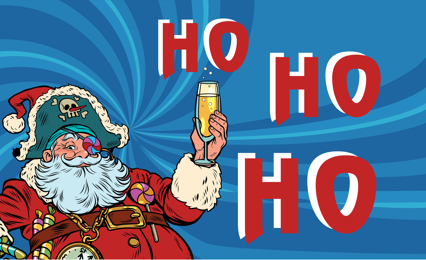 Weihnachtspirat, Wewihnachtsfahne, Christmas