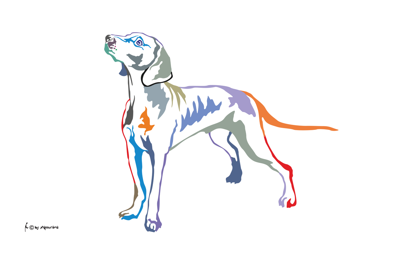 Weimaran Hunde Flagge,Hundeflagge ,Tierflaggen, Sportflaggen, Vereinsfahnen, Verbandsflaggen