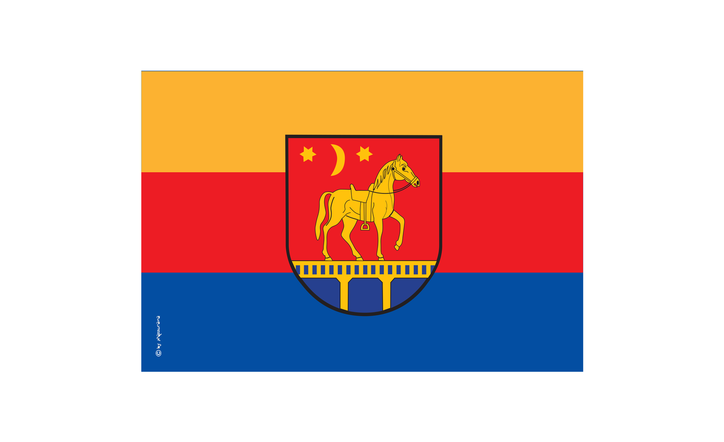 Wiedinghardeflagge, Schleswigholsteinflagge, Deutschland, Bundesländerflaggen, Gemeindeflaggenlagge