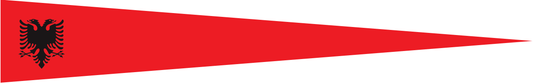 Albanien Wimpel – Nationalflaggen-Wimpel in Rot und Schwarz