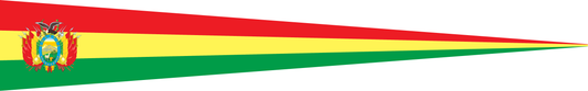 Bolivien Wimpel – Nationalflaggen-Wimpel in Rot, Gelb und Grün
