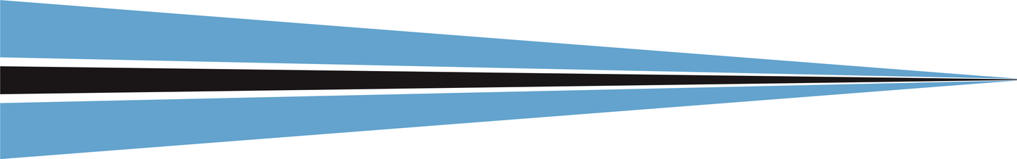 Botswana Wimpel – Länderwimpel in Hellblau, Schwarz und Weiß