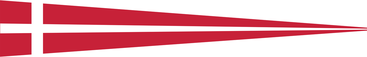 Dänemark Wimpel – Länderwimpel in Rot und Weiß