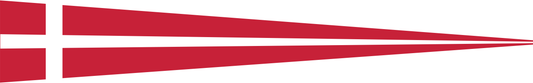 Dänemark Wimpel – Länderwimpel in Rot und Weiß