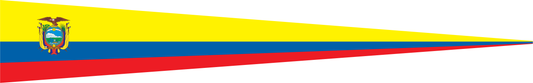 Ecuador Wimpel – Nationalflaggen-Wimpel in Gelb, Blau und Rot