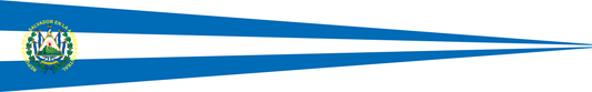 El Salvador Wimpel – Länderwimpel in Blau und Weiß