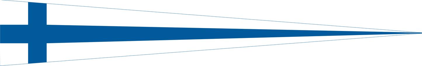 Finnland Wimpel – Länderwimpel in Weiß und Blau