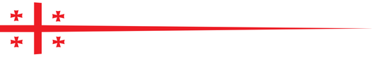 Georgien Wimpel – Nationalflaggen-Wimpel in Weiß und Rot
