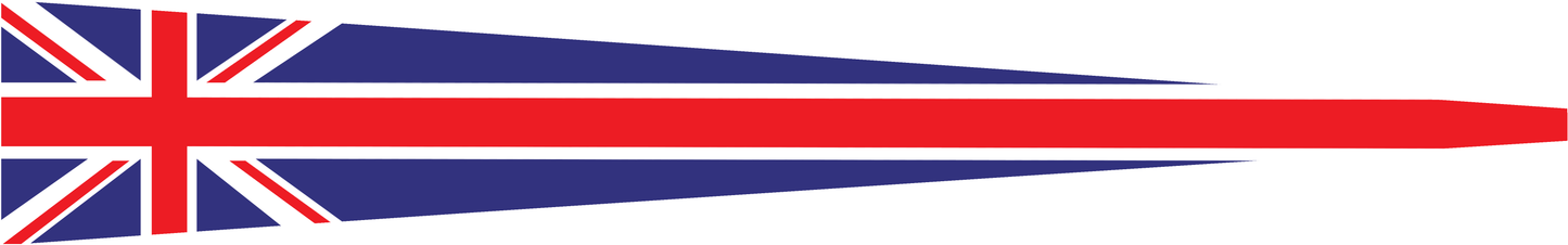 Vereinigtes Königreich (Großbritannien) Wimpel - Flaggenwimpel in Blau, Weiß und Rot
