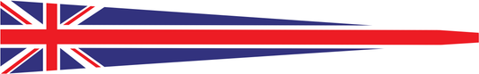 Vereinigtes Königreich (Großbritannien) Wimpel - Flaggenwimpel in Blau, Weiß und Rot