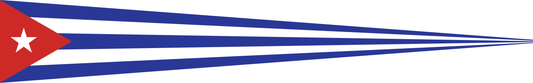 Kuba Wimpel – Länderwimpel in Rot, Weiß und Blau