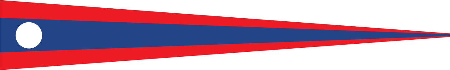 Laos Wimpel – Nationalflaggen-Wimpel in Rot, Blau und Weiß