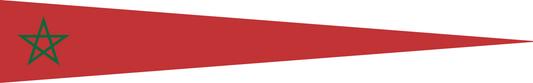 Marokko Wimpel – Flaggenwimpel in Rot und Grün