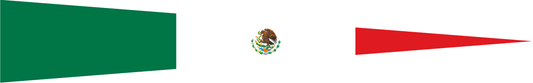 Mexiko Wimpel – Länderwimpel in Grün, Weiß und Rot