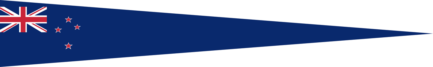 Neuseeland Wimpel – Flaggenwimpel in Blau, Rot und Weiß