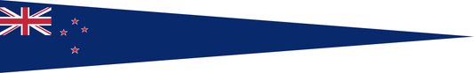 Neuseeland Wimpel – Flaggenwimpel in Blau, Rot und Weiß