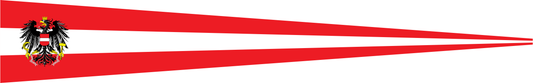 Österreich Wimpel – Länderwimpel in Rot und Weiß