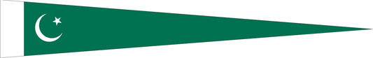 Pakistan Wimpel – Nationalflaggen-Wimpel in Grün und Weiß