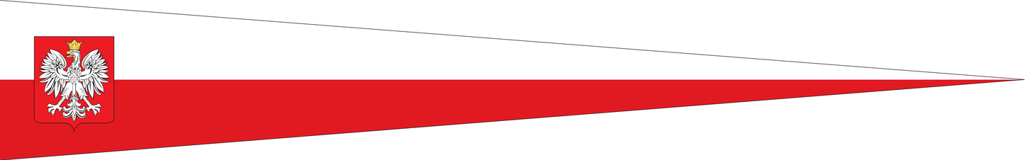 Polen Wimpel – Länderwimpel in Weiß und Rot