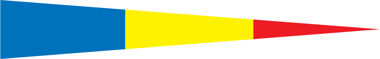 Rumänien Wimpel – Länderwimpel in Blau, Gelb und Rot