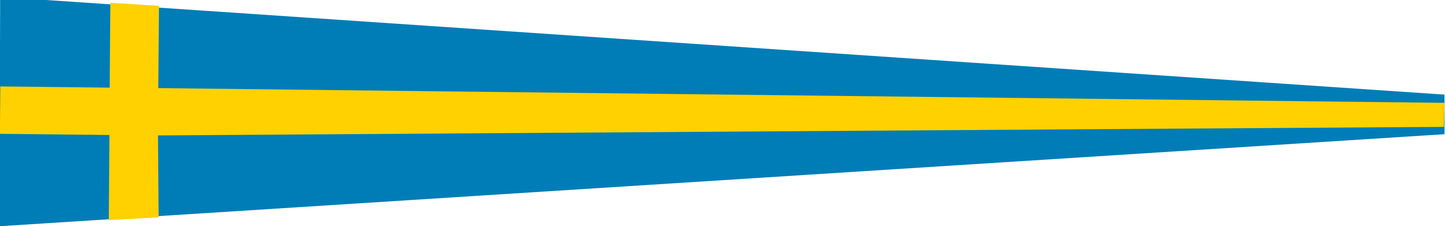 Schweden Wimpel – Nationalflaggen-Wimpel in Blau und Gelb