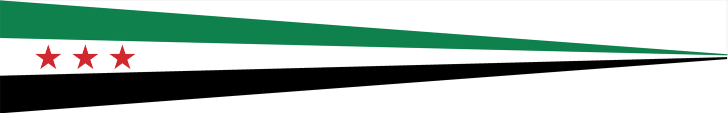 Syrien Wimpel – Flaggenwimpel in Rot, Weiß, Schwarz und Grün