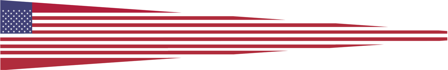 Vereinigte Staaten von Amerika Wimpel – Länderwimpel in Rot, Weiß und Blau