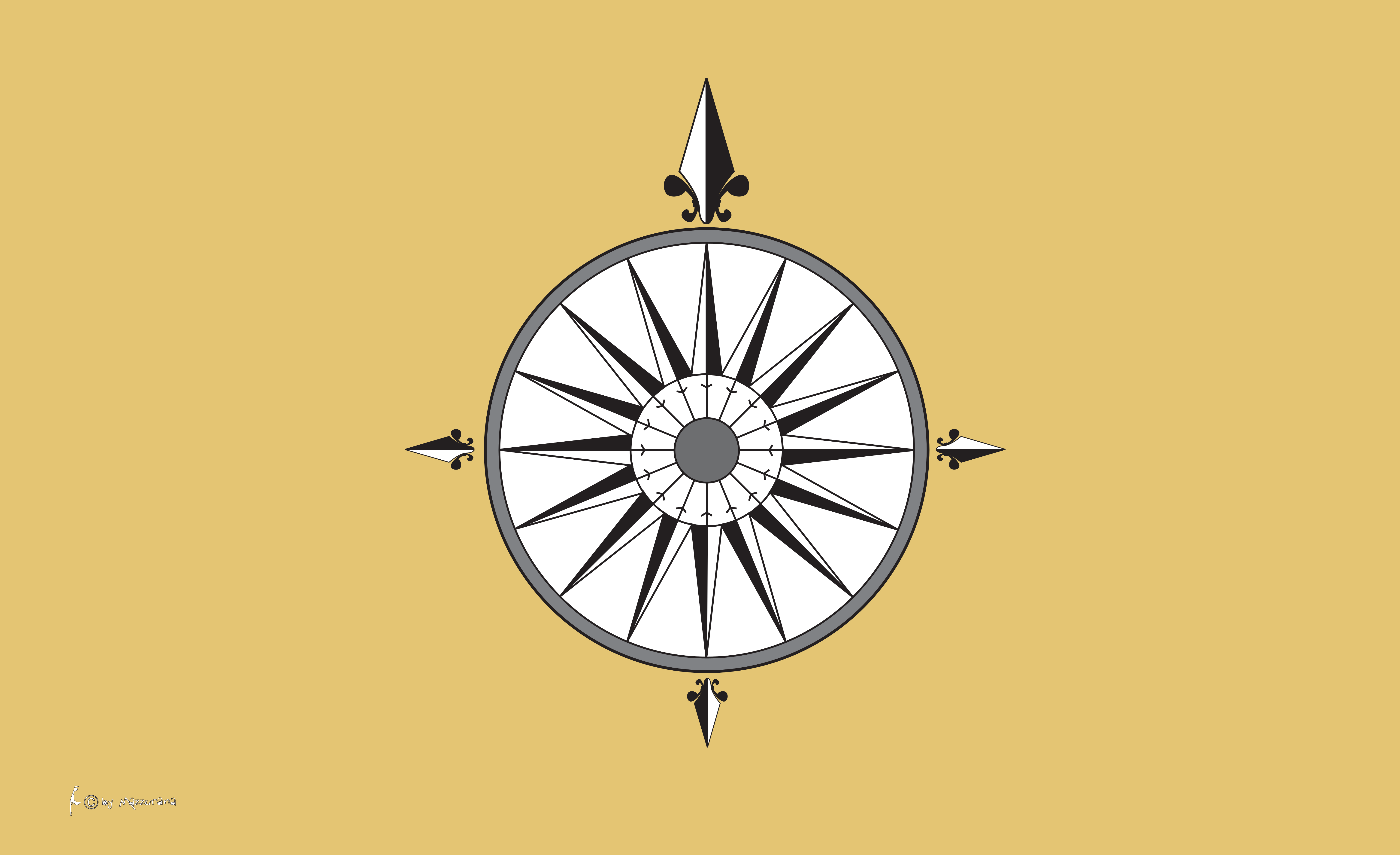 Wind rose flag, old style, maritime flags, boat flags, compass rose, c ...