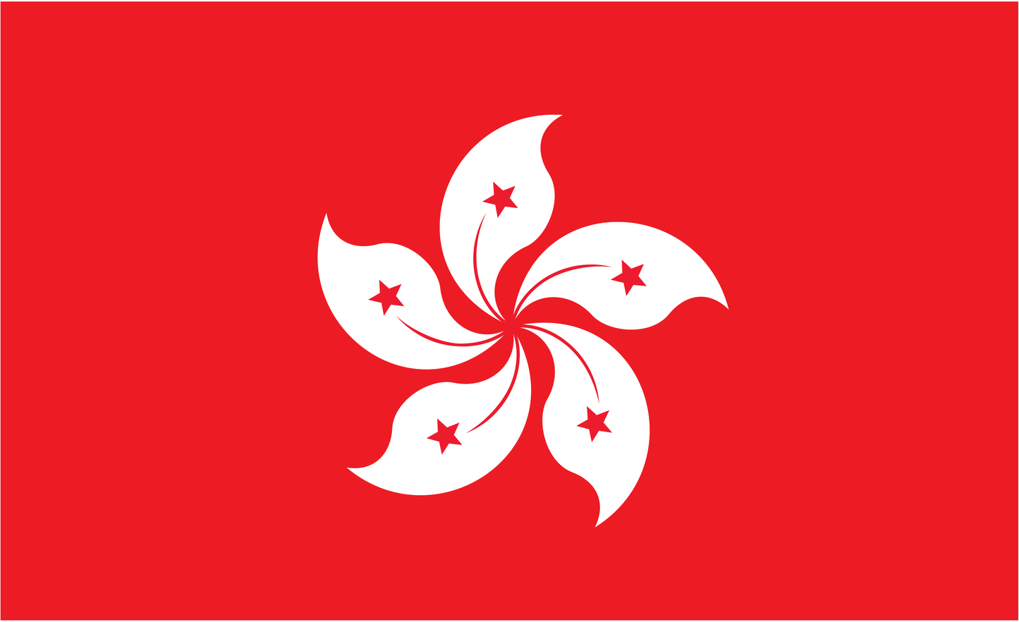 Hongkongflagge alt, Nationalfahnen