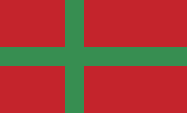 Bornholmflagge, Dänemark, Nationalflaggen, Nationalfahnen